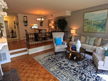 Modern Living Room at Indian Creek Apartments, Ohio